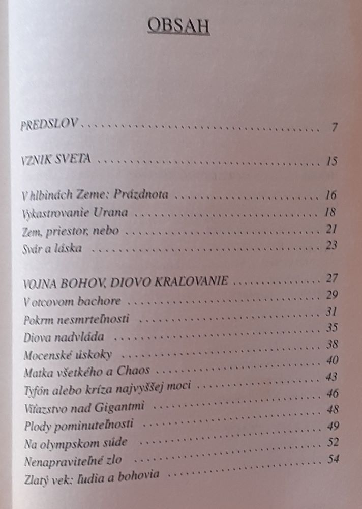 Najstaršie grécke mýty, Vesmír, Bohovia, Ľudia 