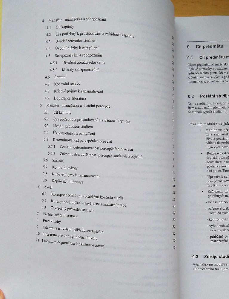 Manažerská psychologie I. 