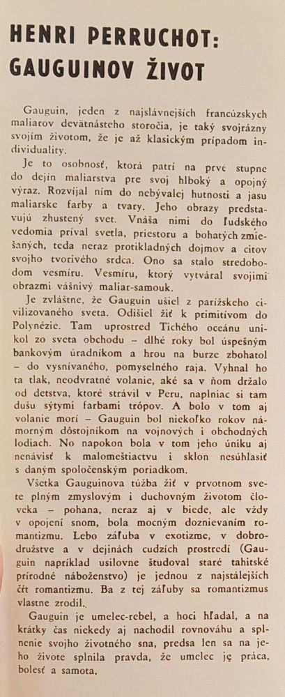Gauguinov život