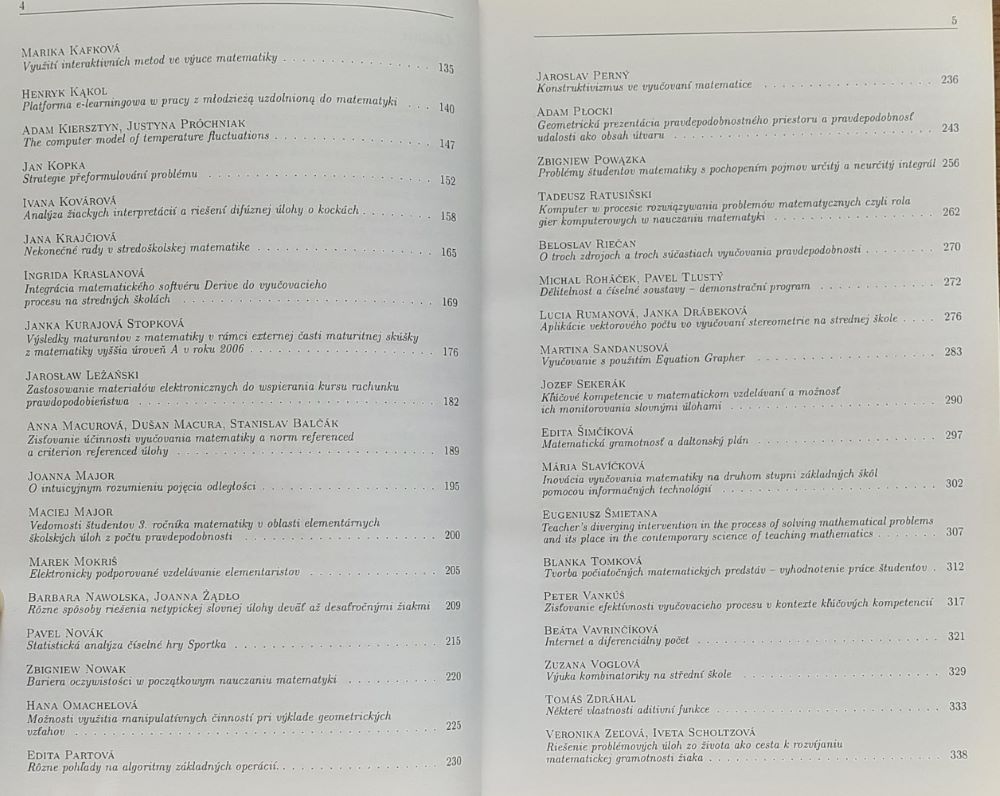 Matematika v škole dnes a zajtra