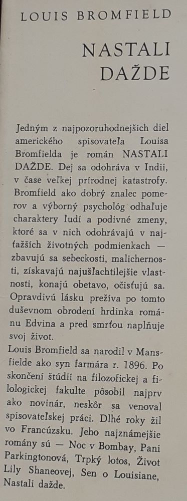 Nastali dažde 1. / Román z modernej Indie