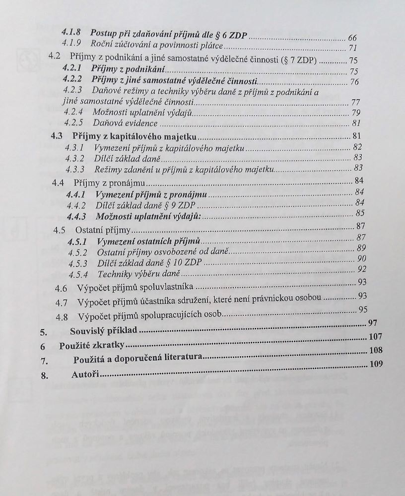 Daň z příjmú fyzických osob / Učební texty vysokých škol