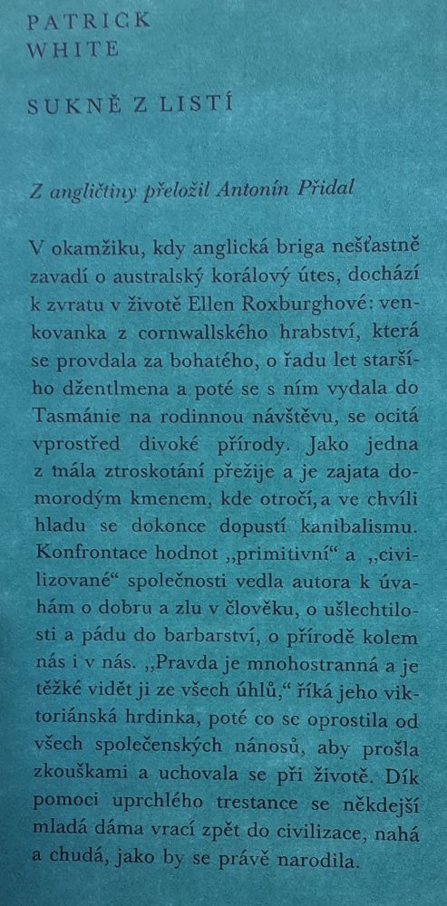 Sukně z listí / A Finge of Leaves / Edice Klub čtenářú
