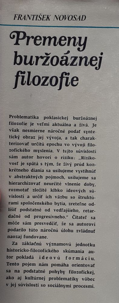 Premeny buržoáznej filozofie