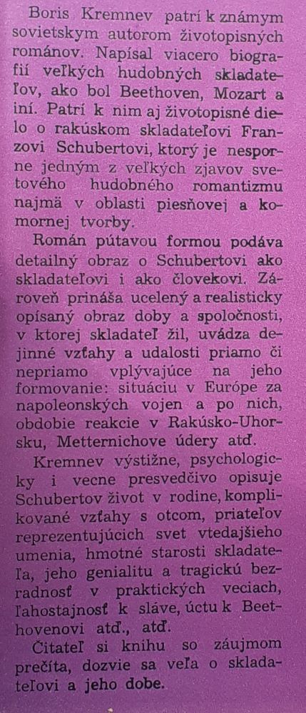 Schubert / Postavy a osudy