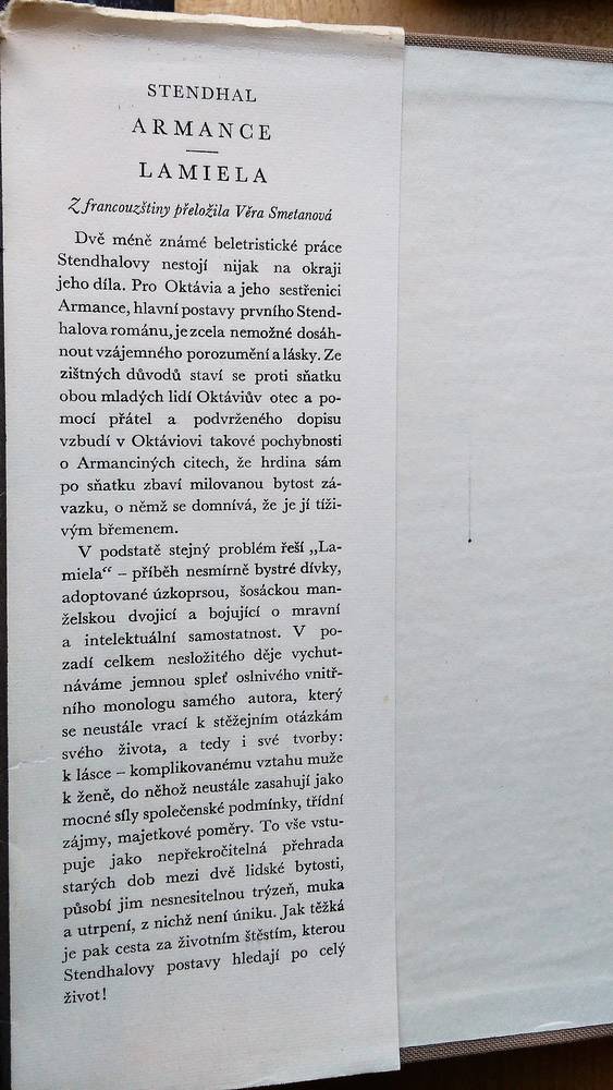 Armance / Lamiela / Stendhal