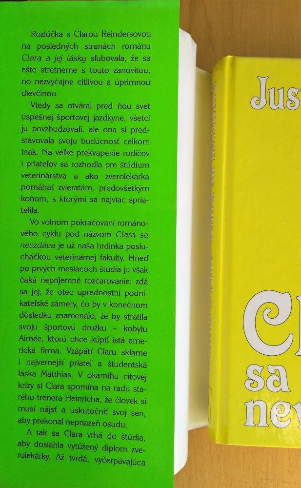 Clara sa nevzdáva / Voľné pokračovanie románu Clara a jej lásky.