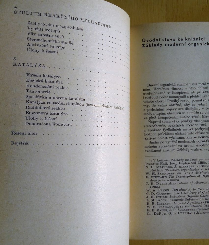 Studium organických reakcí