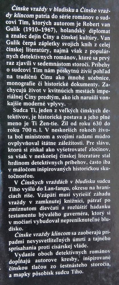 Čínske vraždy v bludisku / Čínske vraždy klincom