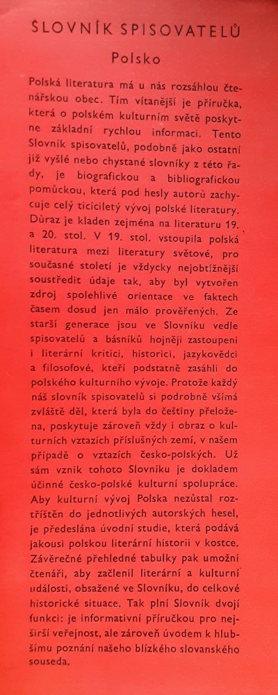 Slovník spisovatelu Polsko 