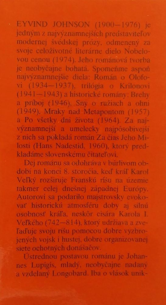 Za čias Jeho Milosti / z čias Karola Veľkého
