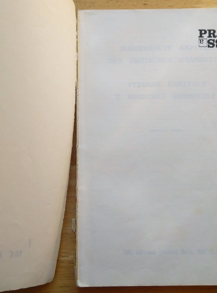 Vybrané kapitoly z nemeckej gramatiky