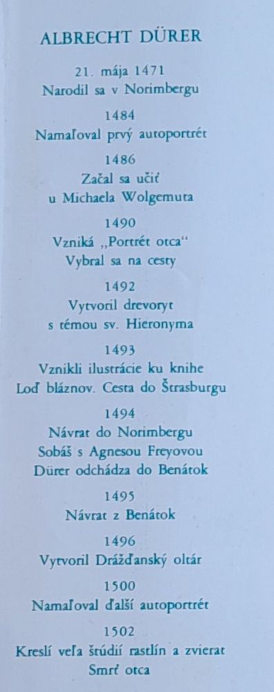 Rytier, smrť a diabol / Rozprávanie o živote a diele Albrechta Durera
