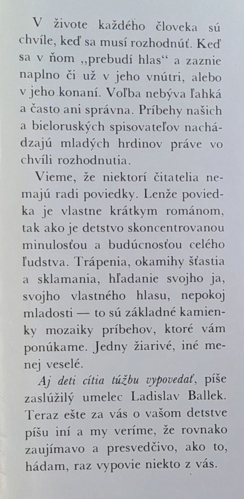 Prebudený hlas - Zborník bieloruských a slovenských poviedok