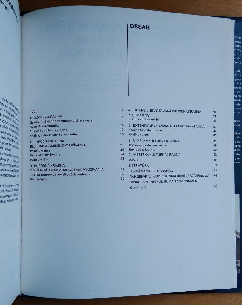 Krajina, ľudia, životné prostredie