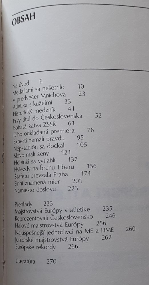 Slávni európski atléti / Z histórie majstrovstiev Európy v atletike