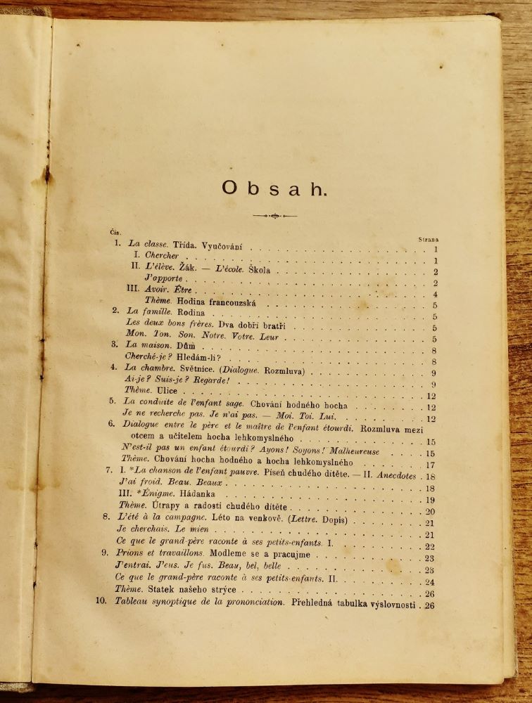 Učebnice a čítanka francouzská 1.