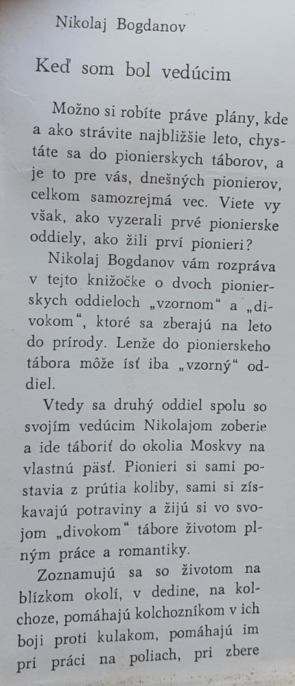 Keď som bol vedúcim