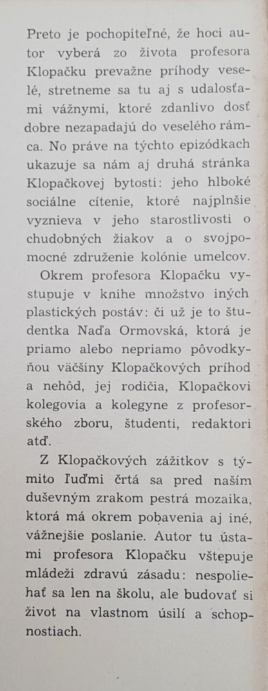 Profesor Klopačka 