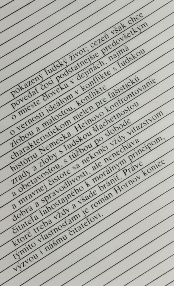 Hornov koniec / Tvorba národov