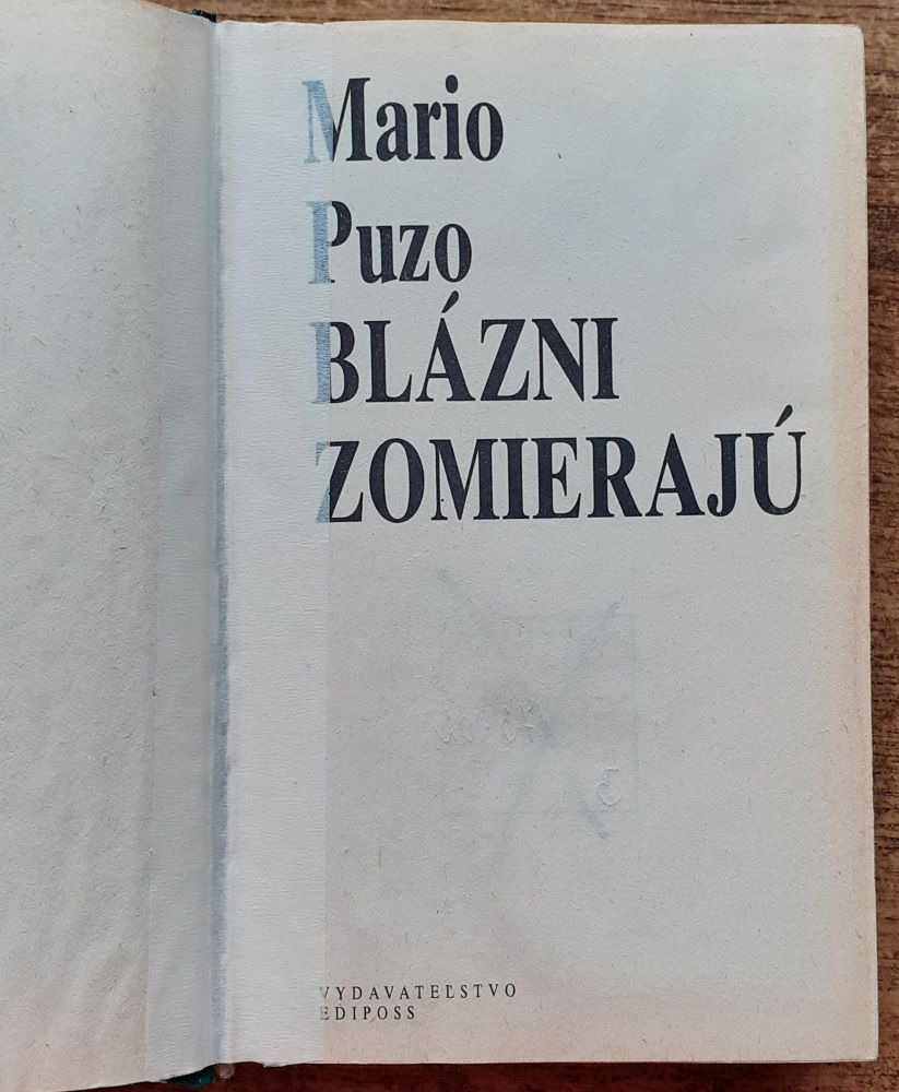 Blázni zomierajú / Mario Puzo