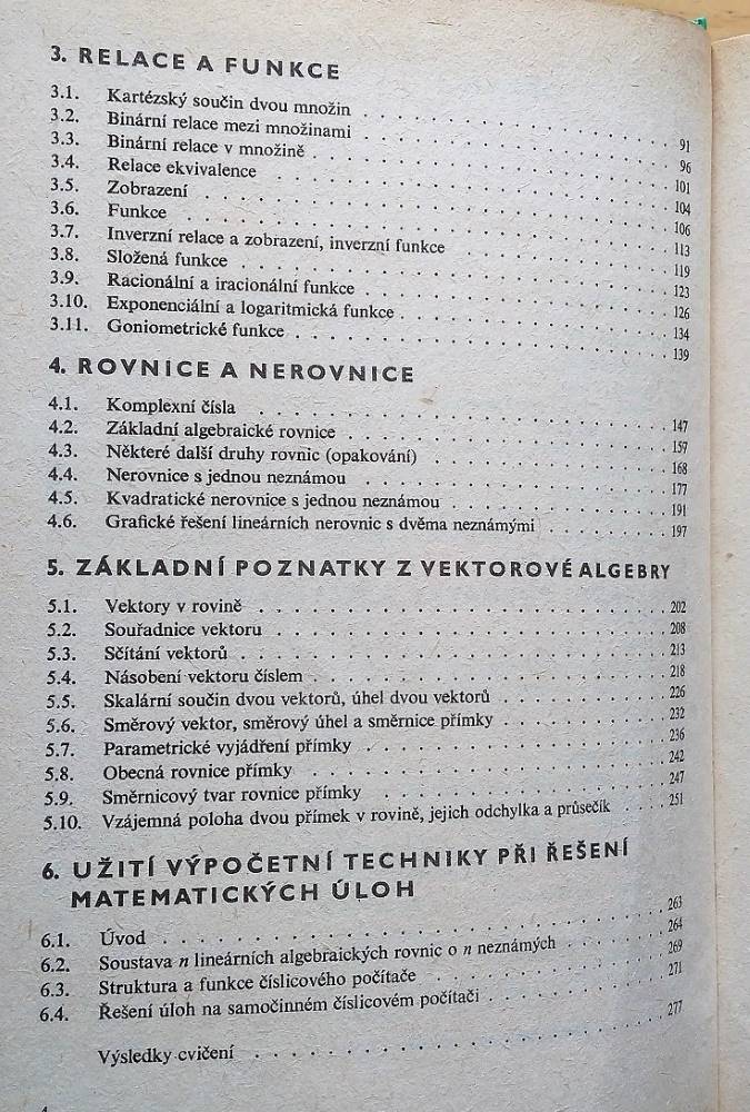 Matematika pro IV. ročník SPŠ a SZTŠ
