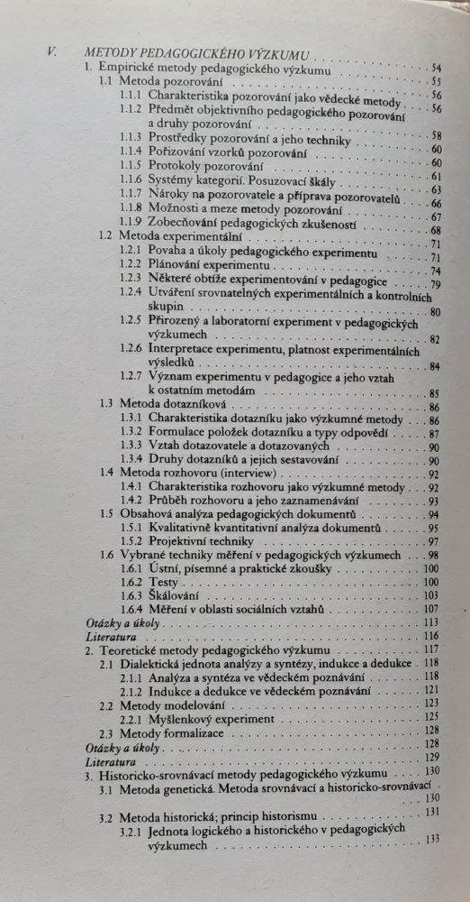 Úvod do metodologie a metod pedagogického výzkumu