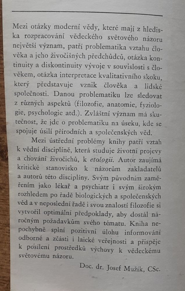 Od zvířete k člověku