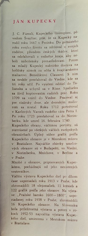 Farebný sen / Román zo života uhorského barokového maliara Jána Kupeckého
