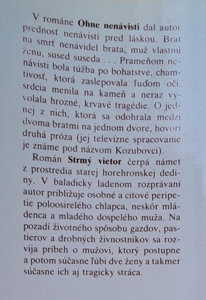 Niet ďalej cesty / Ohne nenávisti / Strmý vietor