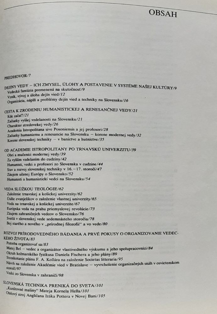 Dejiny vedy a techniky na Slovensku