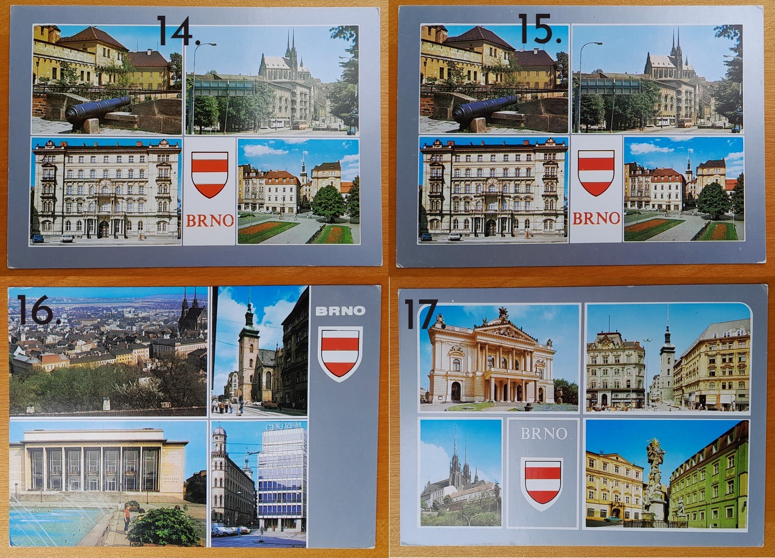 Brno - pohľadnice