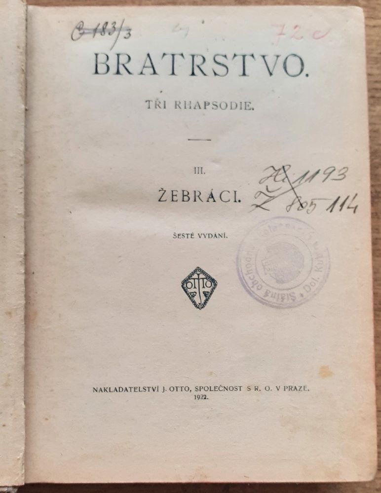 Bratrstvo / Tři rapsodie I-III / Bitva u Lučence / Mária / Žebráci