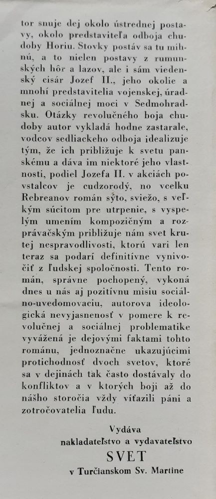 Kráľovič Horia / Román