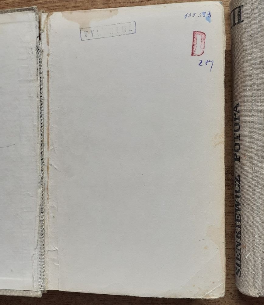 Potopa 1.- 3. / Sienkiewicz