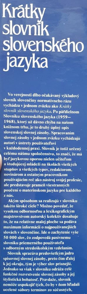 Krátky slovník slovenského jazyka