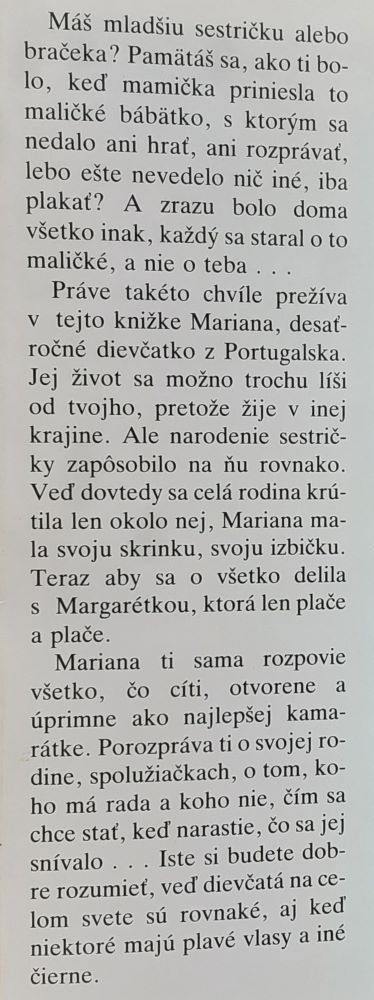 Moja sestrička Margarétka