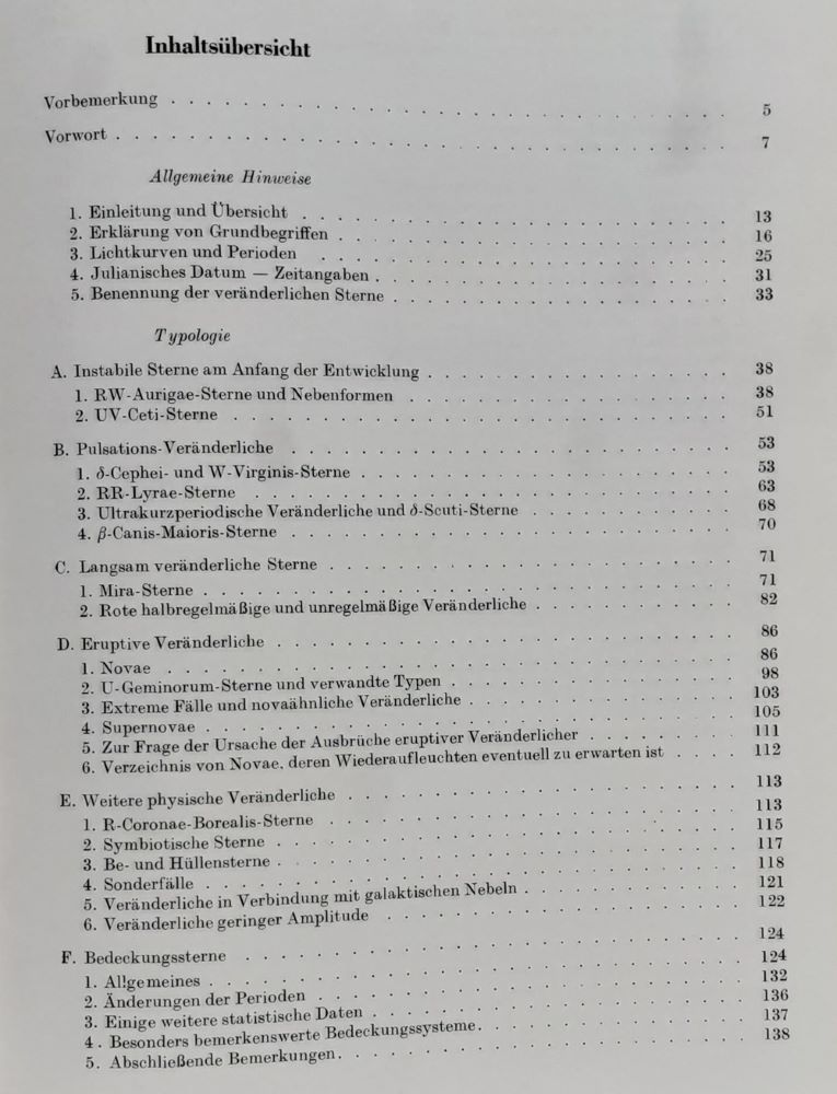Veränderliche Sterne / Premenné hviezdy