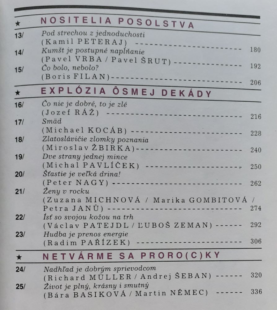 Nárok na rock / 25 vyznaní československých rockových hviezd