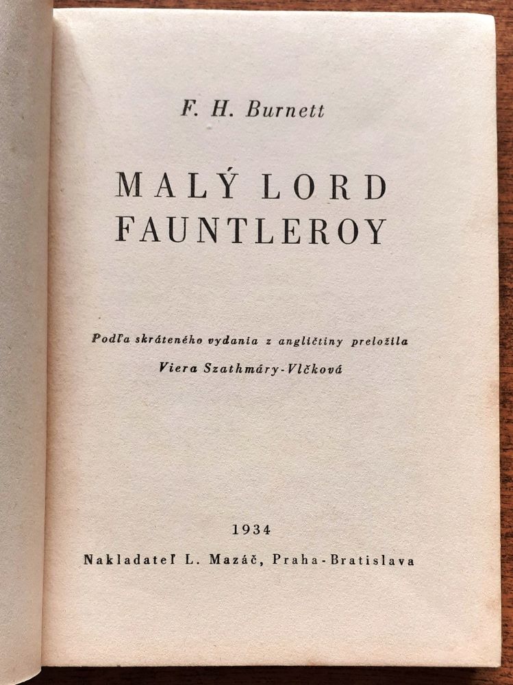 Malý lord Fauntleroy / Mladosť 19. zväzok