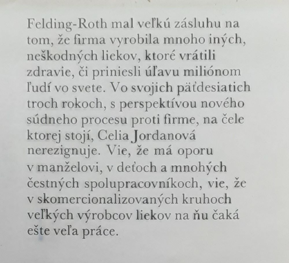 Liek / Bestseller z prostredia farmaceutickej firmy.