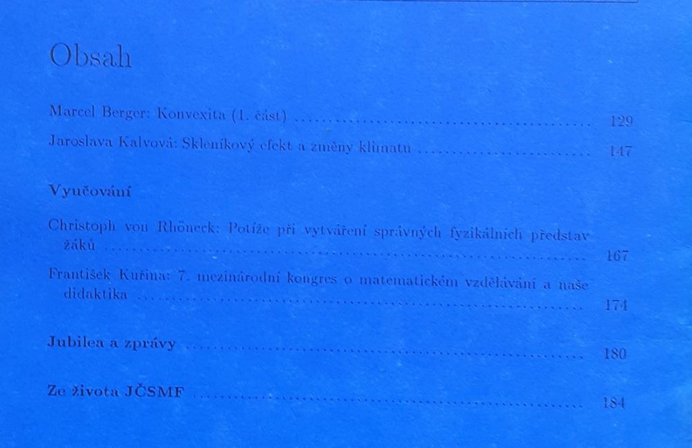 Pokroky matematiky, fyziky a astronomie - 1, 2, 3, 6 / 1993