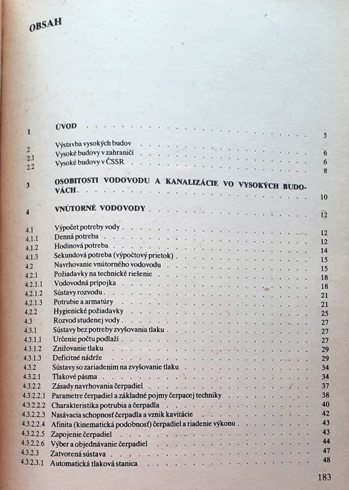 Vodovody a kanalizácia vo vysokých budovách
