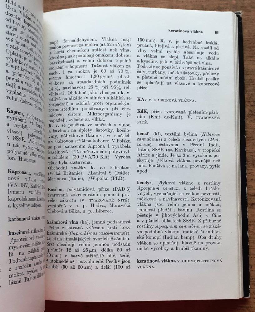 Malá encyklopedie textilních materiálú