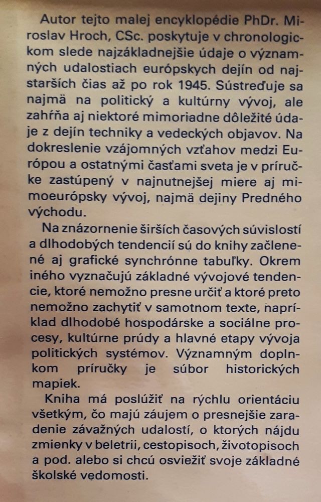 Európa - historické udalosti / Edícia Sputnik