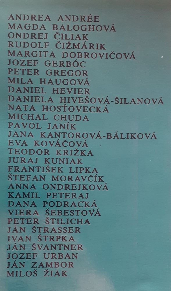 Z tmy svieti tvoja dlaň / Mladá tvorba