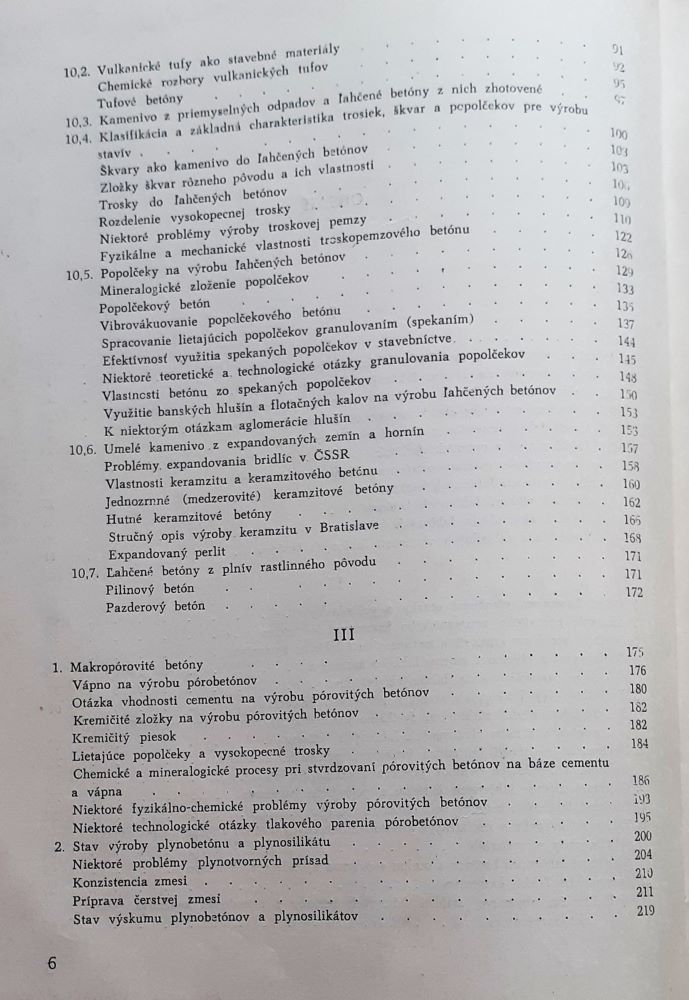 Ľahčené betóny / Výskum a problematika výroby