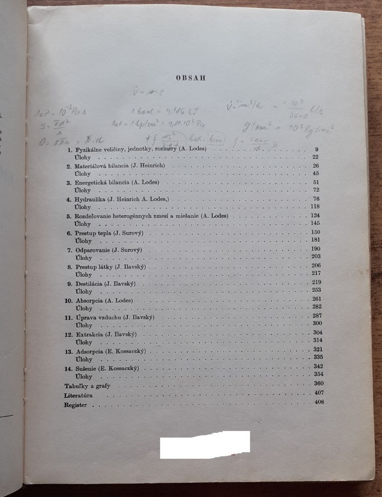 Príklady a úlohy z chemického inžinierstva