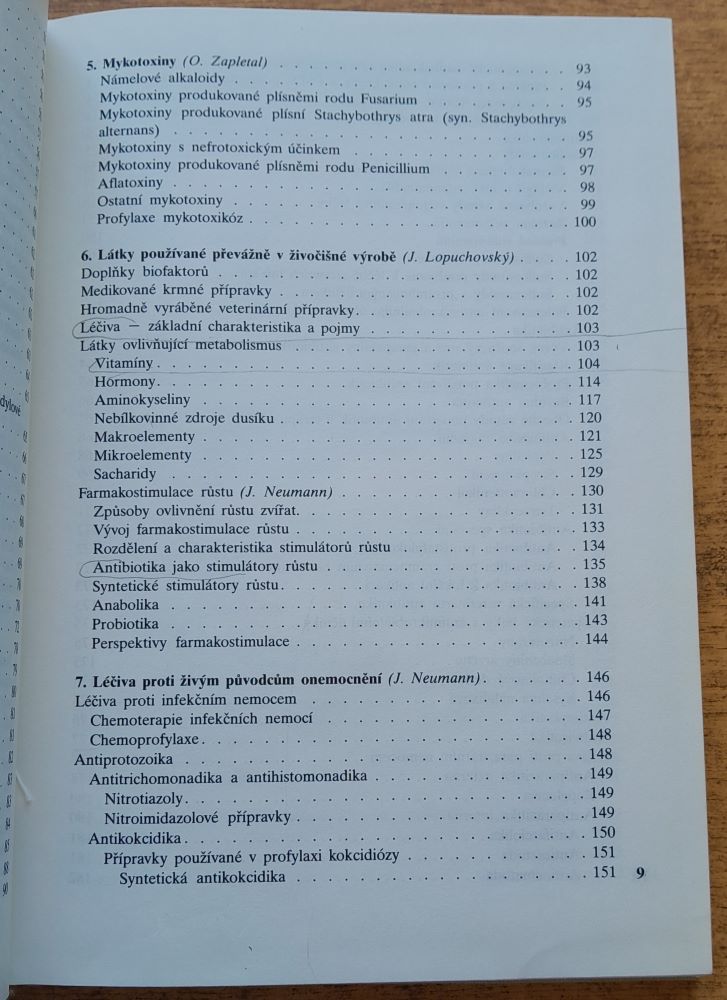 Chemizace zemědělství, farmakologie a toxikologie