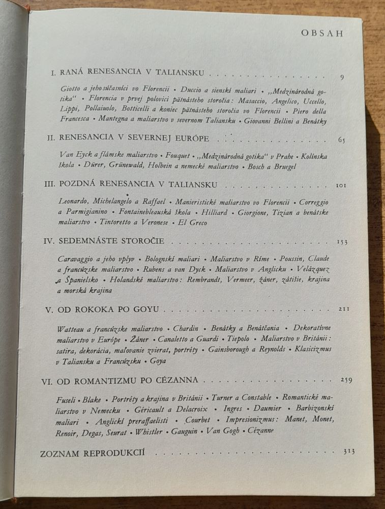 Stručné dejiny maliarstva od Giotta po Cézanna